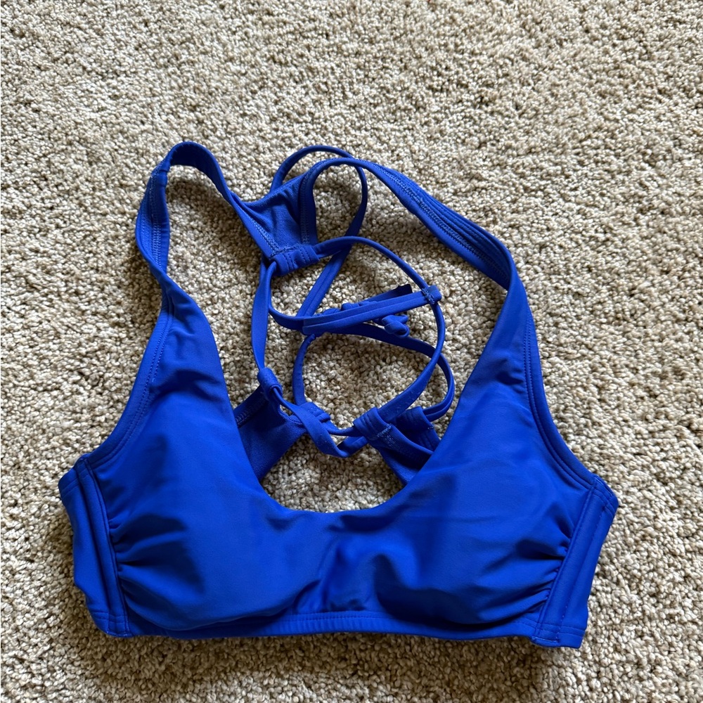 Vibrant Blue Strappy Bikini top